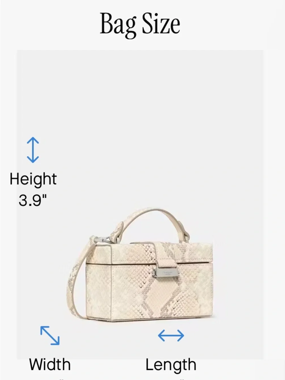 Kate Spade Heirloom Snake-Embossed Vanity Mini Top-Handle Bag